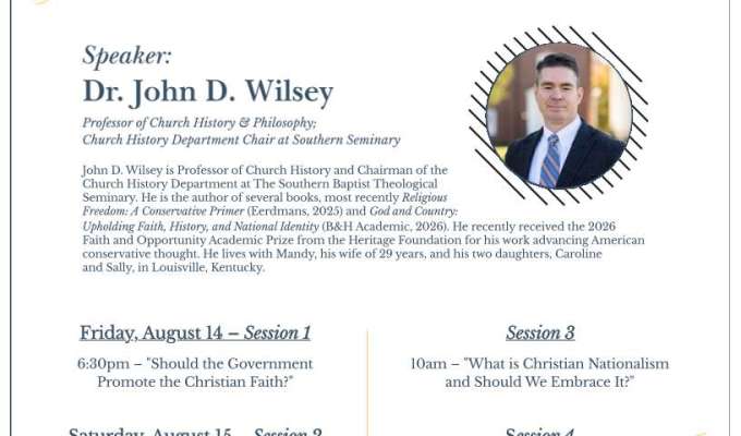 DR. JOHN D. WILSEY –  FIRST BAPTIST ALCOA AUG&nbsp;14-15
